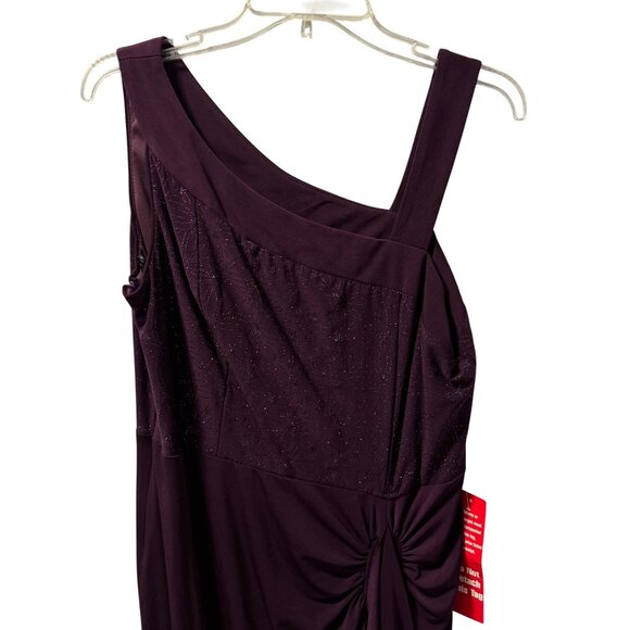 R&M Richards One-Shoulder Asymmetrical Cocktail Dress Size 14 .NWT - Picture 4 of 12